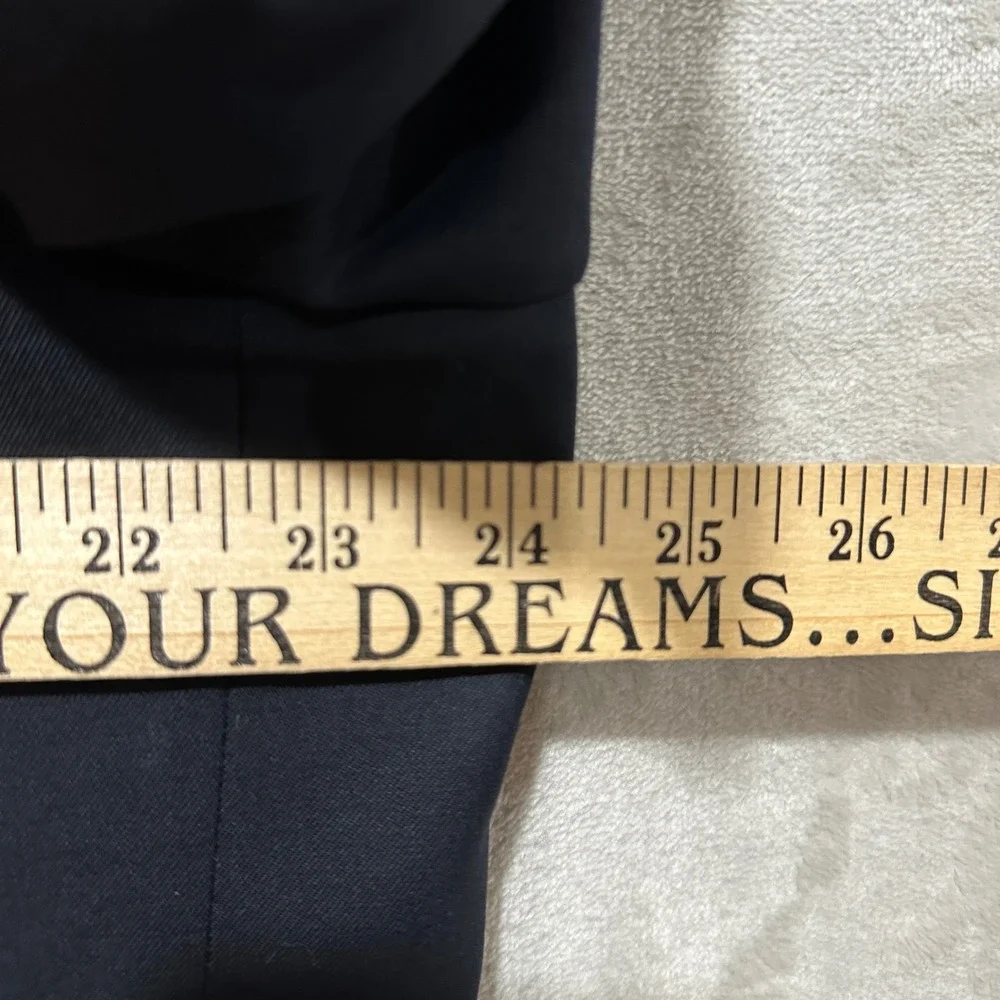 Brooks Brothers 346 Mens Navy Blue 100% Wool 3 Button Blazer Sport Coat 48R